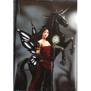 Lisa Parker Fairy With Unicorn Fridge Magnet