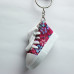 Canvas Trainer Keyring In Red