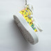 Canvas Trainer Keyring In Yellow