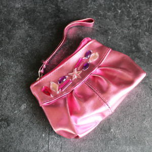Girls Jewelled Purse In Pink