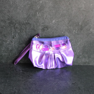 Girls Jewelled Purse In Purple