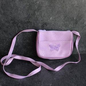 Girls Butterfly Purse In Purple