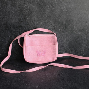 Girls Butterfly Purse In Pink