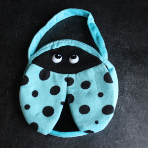 Childs Plush Ladybird Bag in Blue