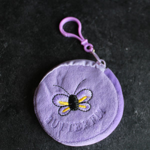Kids Plush Coin Purse In Purple