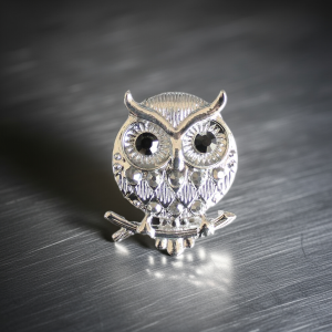 Silver Owl Brooch
