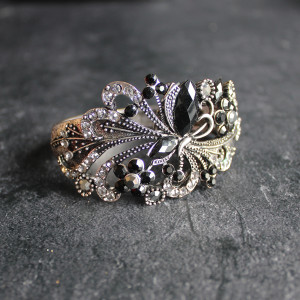 Black Jewelled Bangle Black Jewelled Bangle