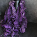 Purple Ruffle Scarf