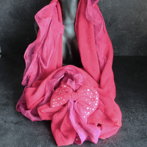 Red Scarf With Bow