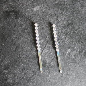 Clear Crystal Hair Slides