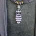 Owl Pendant Scarf In Grey