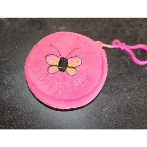 Kids Plush Coin Purse In Pink