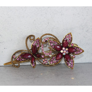 Large Purple Butterfly Beak Clip