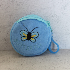 Kids Plush Coin Purse In Blue