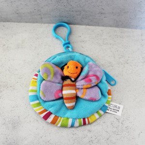 Colourful Plush Butterfly Childs Purse