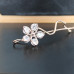 Cubic Zirconia Flower Hair Clip