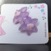 Girls Purple Star Hair Elastics
