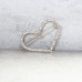 Large Diamante Heart Shaped Hair Clip