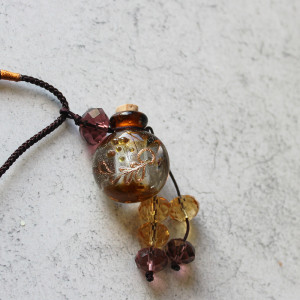Bottle Necklace In Brown