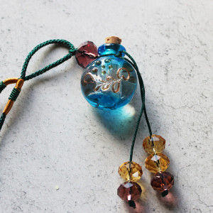 Bottle Necklace In Blue