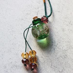 Bottle Necklace In Green