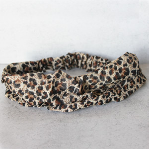 Leopard Print Elasticated Headband