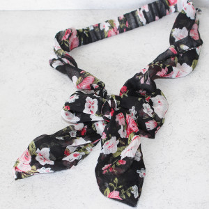 Flower Design Chiffon Headband