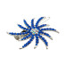 Swarovski Crystal Starburst Hair Clip In Blue