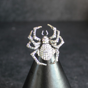 Crystal Spider Ring