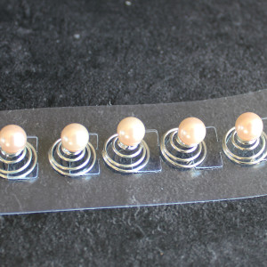 Set of 12 Faux Pearl Hair Coils