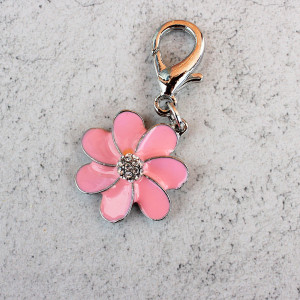Flower Charm For Dogs Collar in Pink