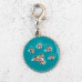 Large Paw Print Collar Charm For A Dog in Blue