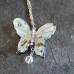 Acrylic Butterfly Necklace In Black