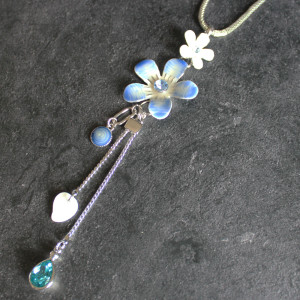 Blue Flower Necklace