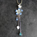 Blue Flower Necklace