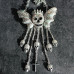 Angel Of Death Crystal Studded Necklace