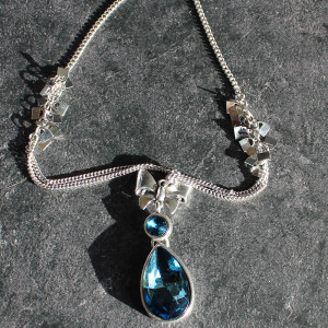 Blue Crystal Necklace