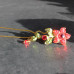 Oriental Flower Hair Pin In Red