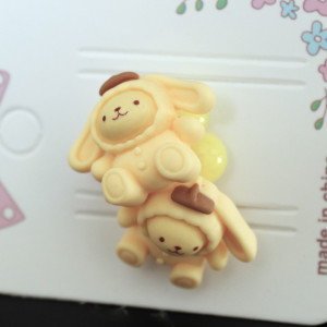 Childrens Rabbit Suit Hair Elastics In Yellow