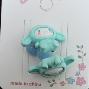 Childrens Rabbit Suit Hair Elastics In Blue