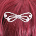 Diamante Double Bow Hair Clip
