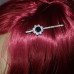 Diamante and Jet Flower Hair Clip