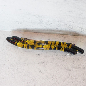 3D effect Hair Clip in Yellow and Black