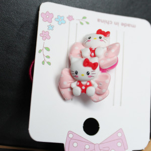 Hello Kitty In Red Costume Childrens Hair Elastics