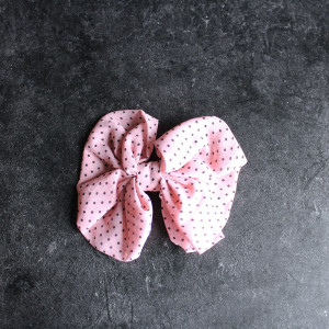 Girls Large Pink Bow Hair Clip