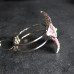 Large Flower Bangle In Pink