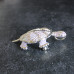 Crystal Turtle Brooch