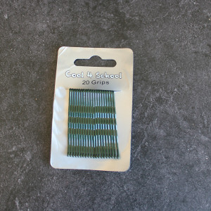 Girls School Colours Bottle Green Hair Grips