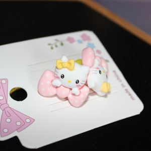 Hello Kitty Pink Bow Hair Elastics